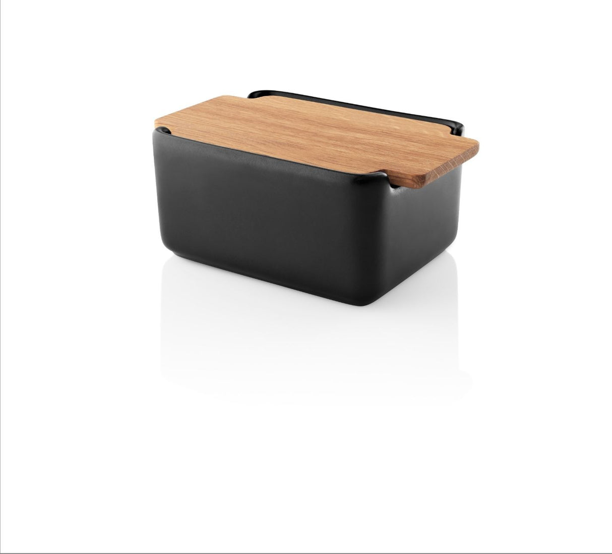 Nordic kitchen Butter dish with oak lid