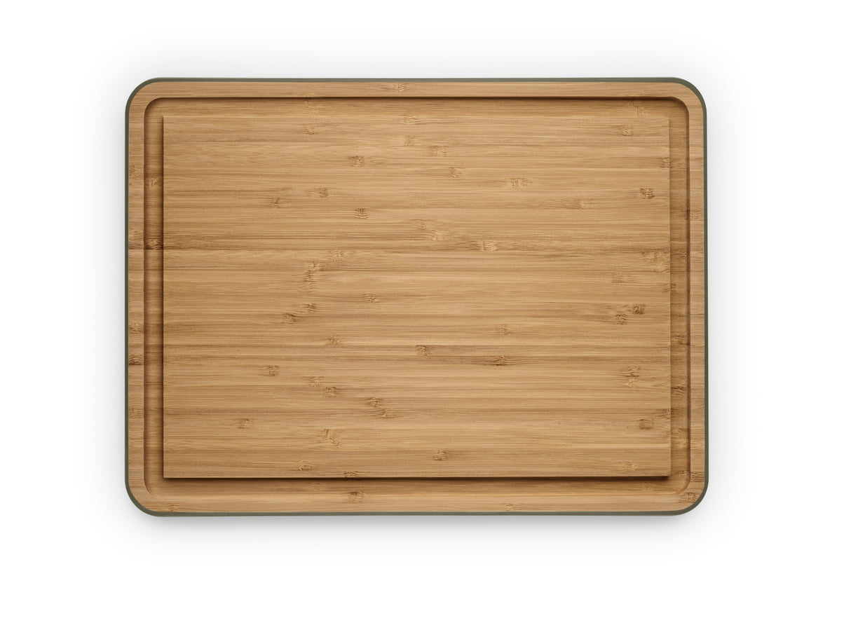 Green tools Bamboo cutting board with juice groove