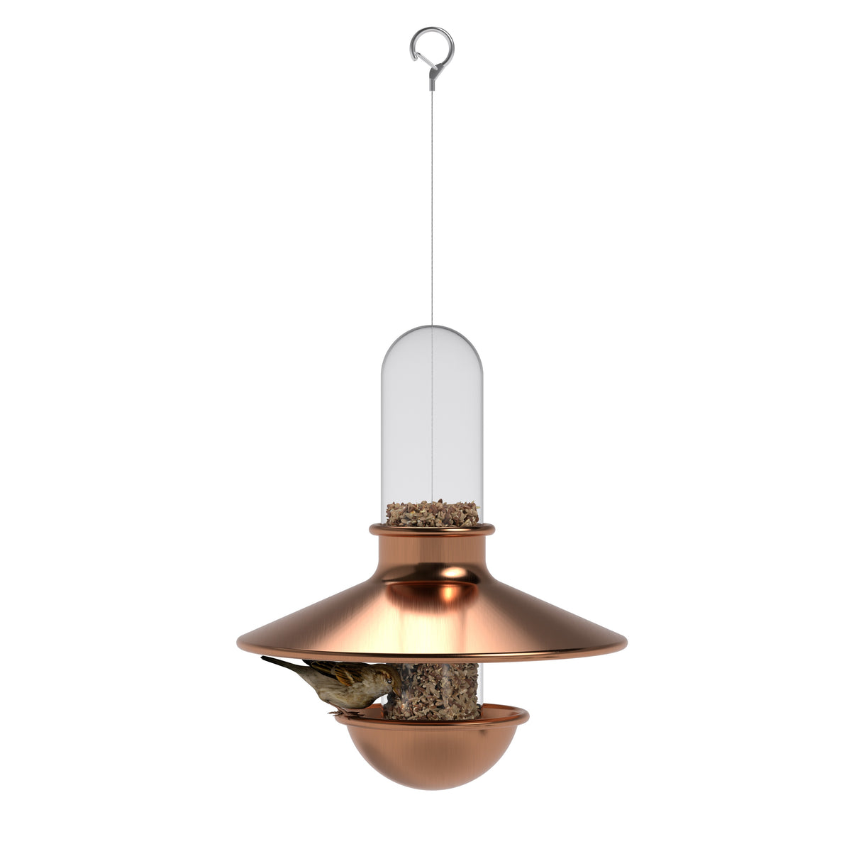 De luxe birdfeeder copper