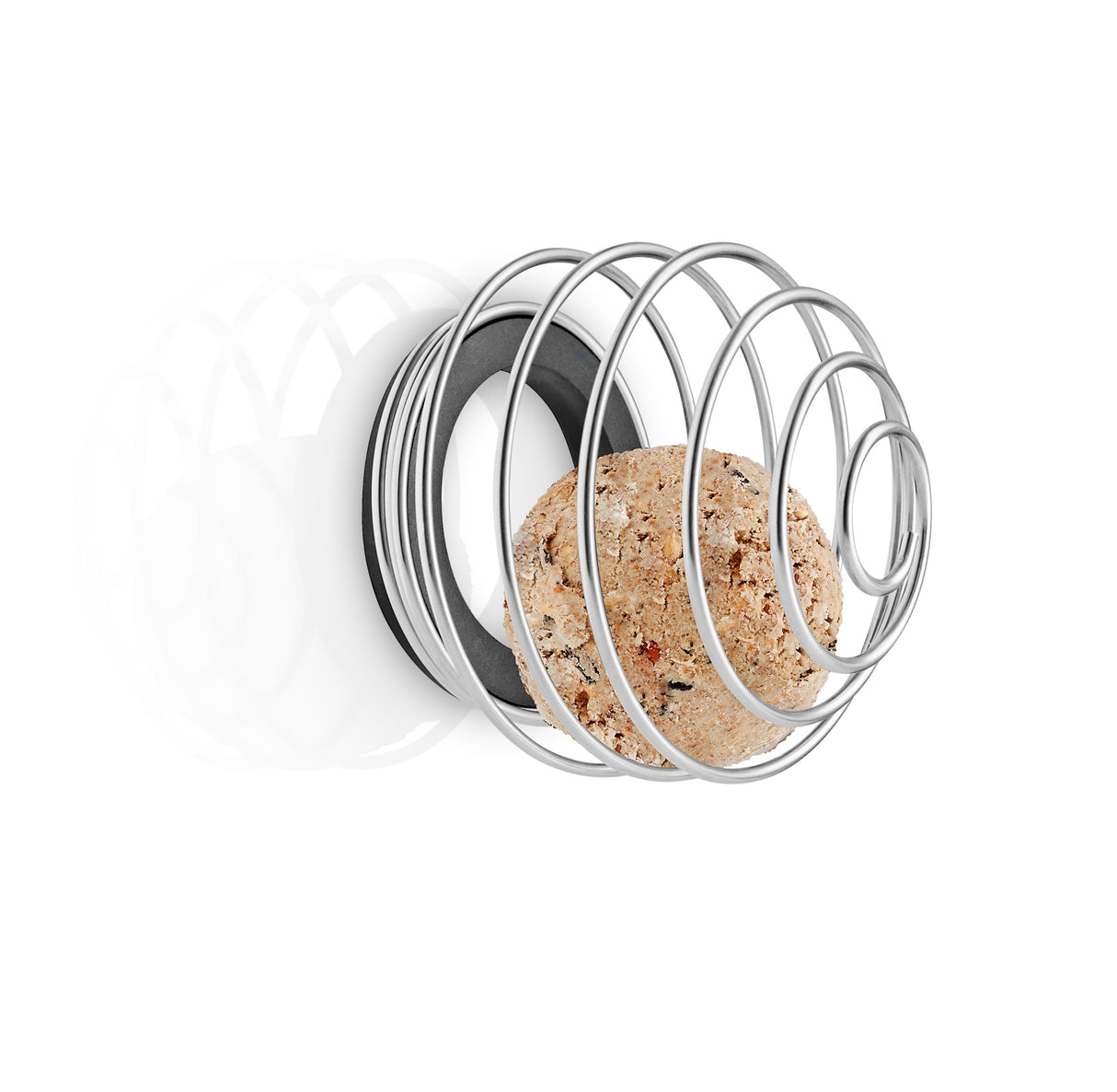 Window suet bird feeder