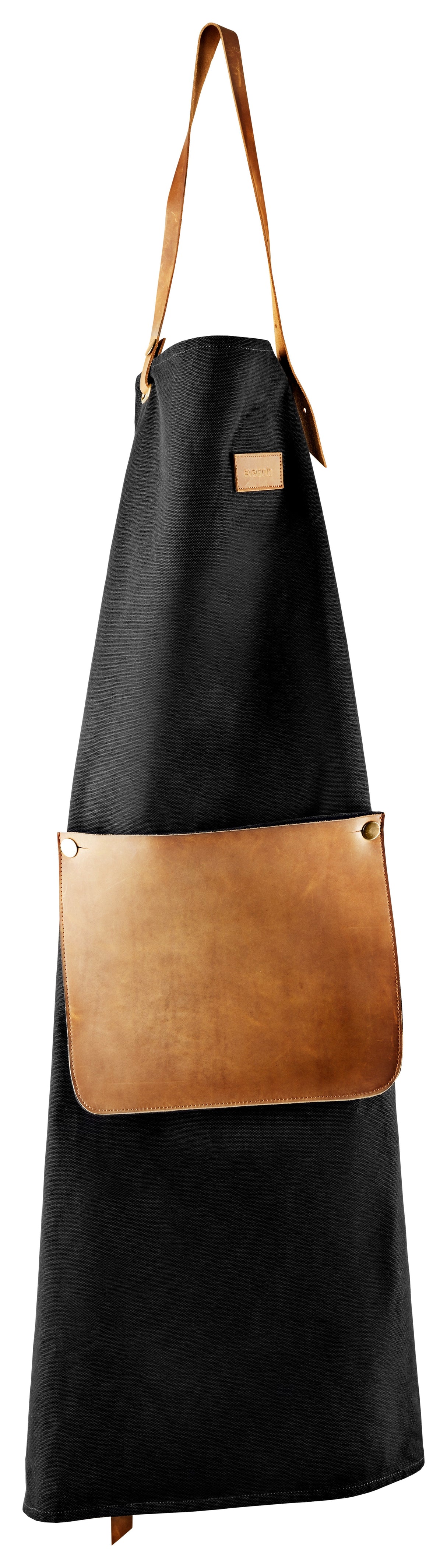 Apron in canvas and leather