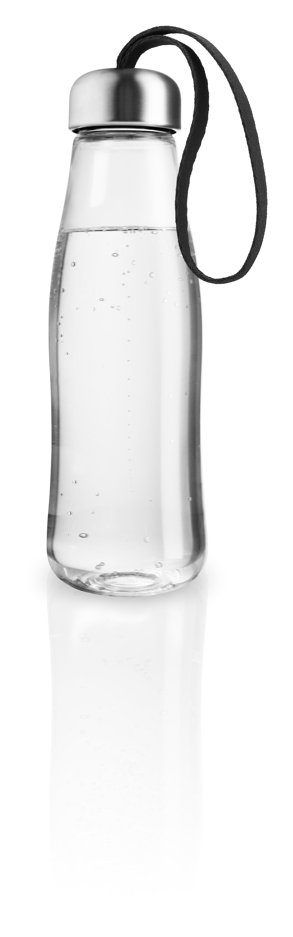 Glass drinking bottle 0.5l black