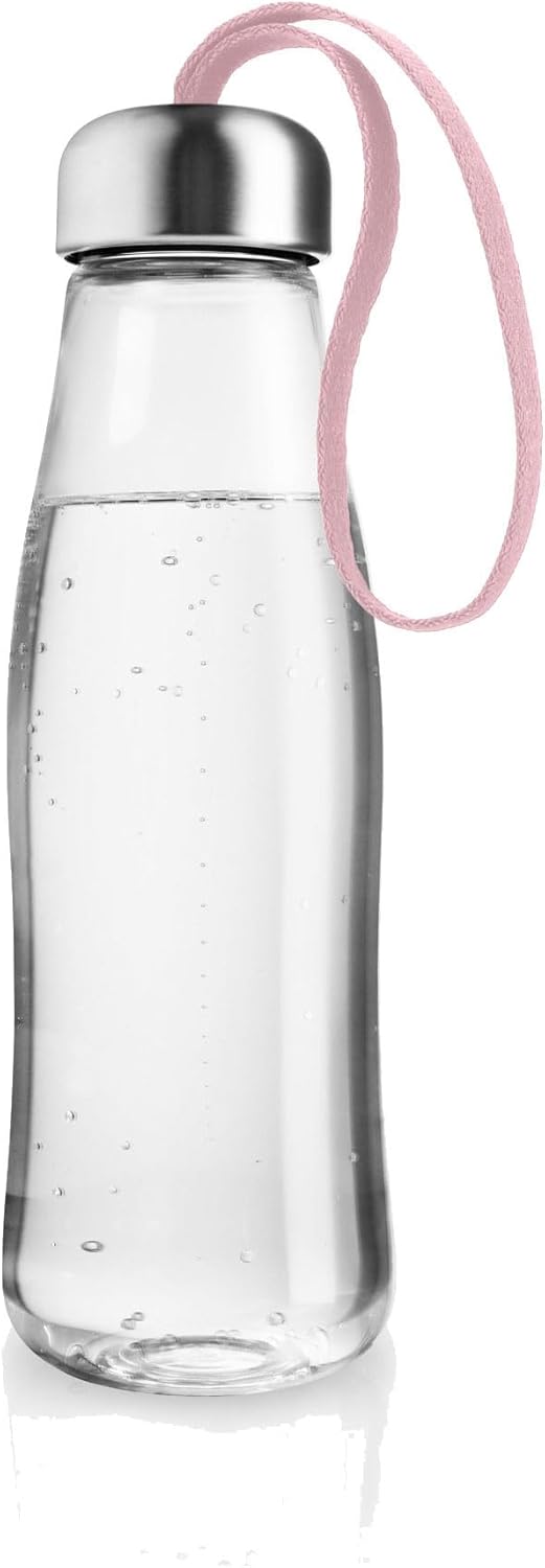 Glass drinking bottle 0.5l Rose quartz