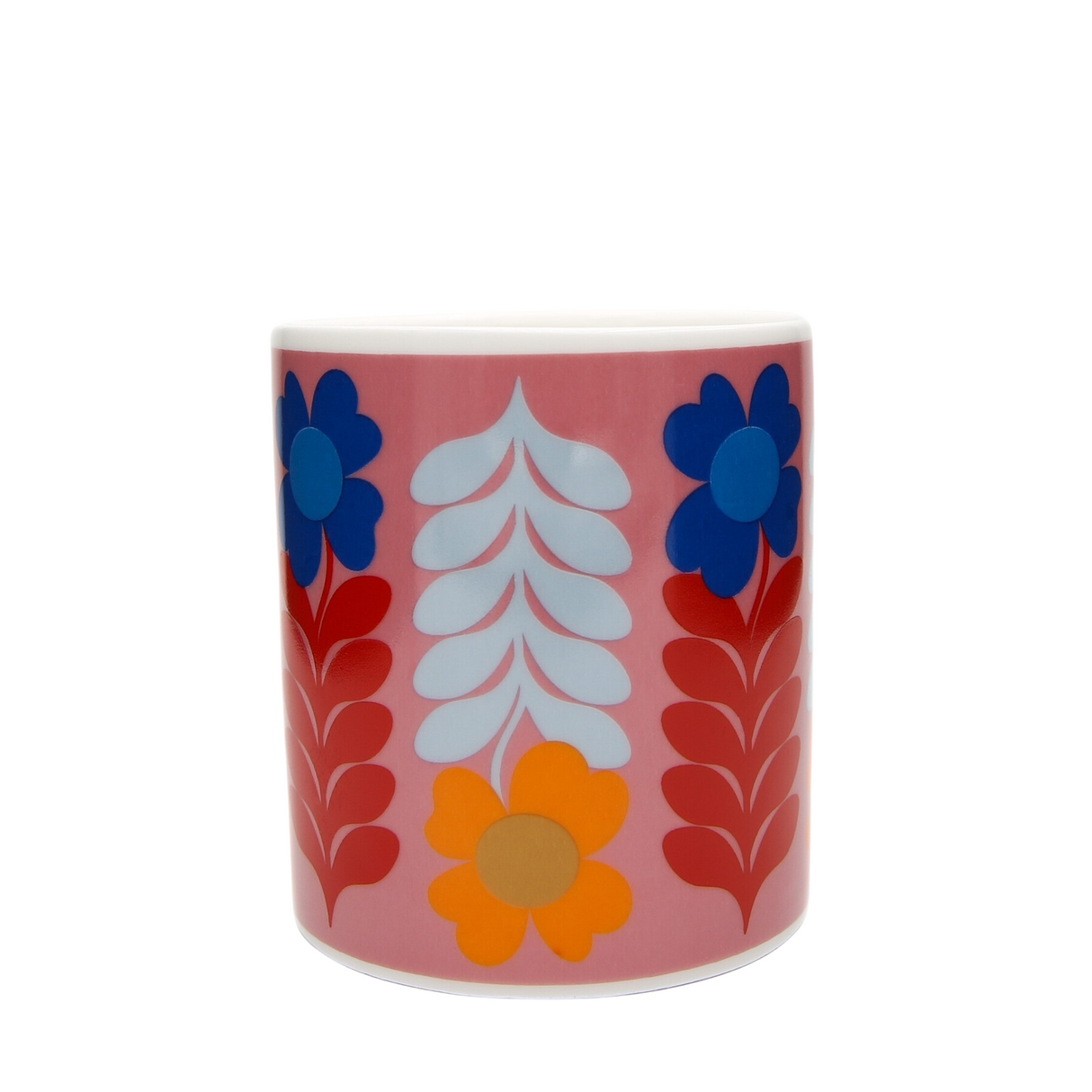 Frances Collett - Medium Ceramic Mug - 275ml - Flower - Pink