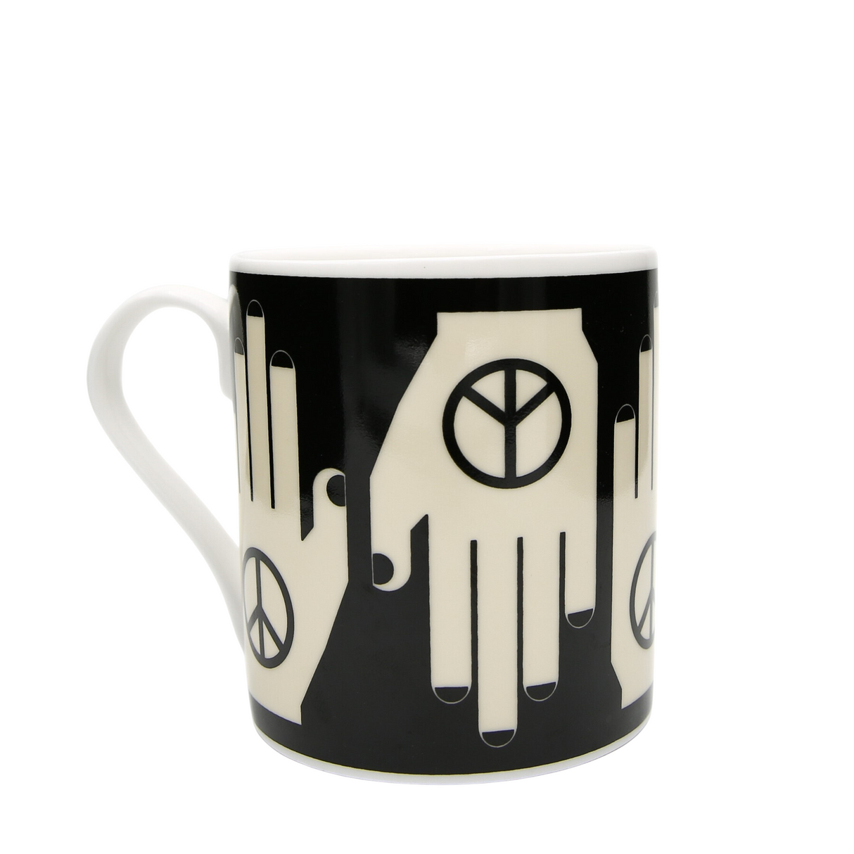Frances Collett - Medium Ceramic Mug - 275ml - Hand of Peace