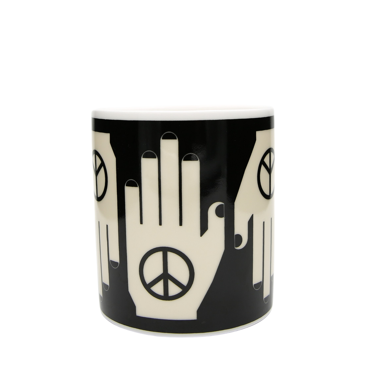 Frances Collett - Medium Ceramic Mug - 275ml - Hand of Peace