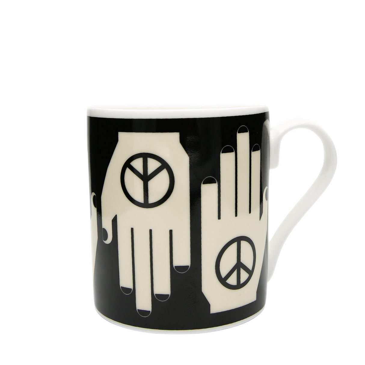 Frances Collett - Medium Ceramic Mug - 275ml - Hand of Peace