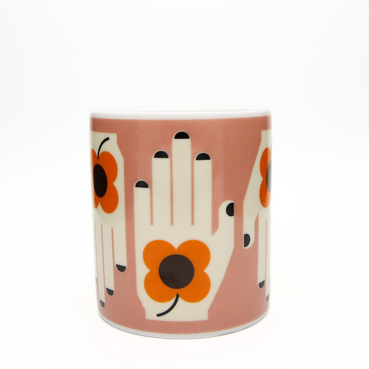 Frances Collett - Medium Ceramic Mug - 275ml - Flower in the Hand