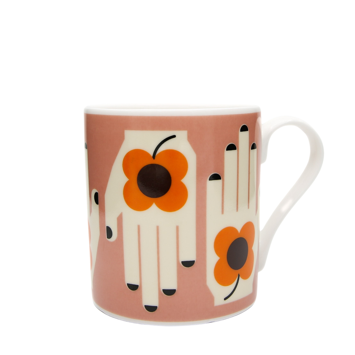 Frances Collett - Medium Ceramic Mug - 275ml - Flower in the Hand