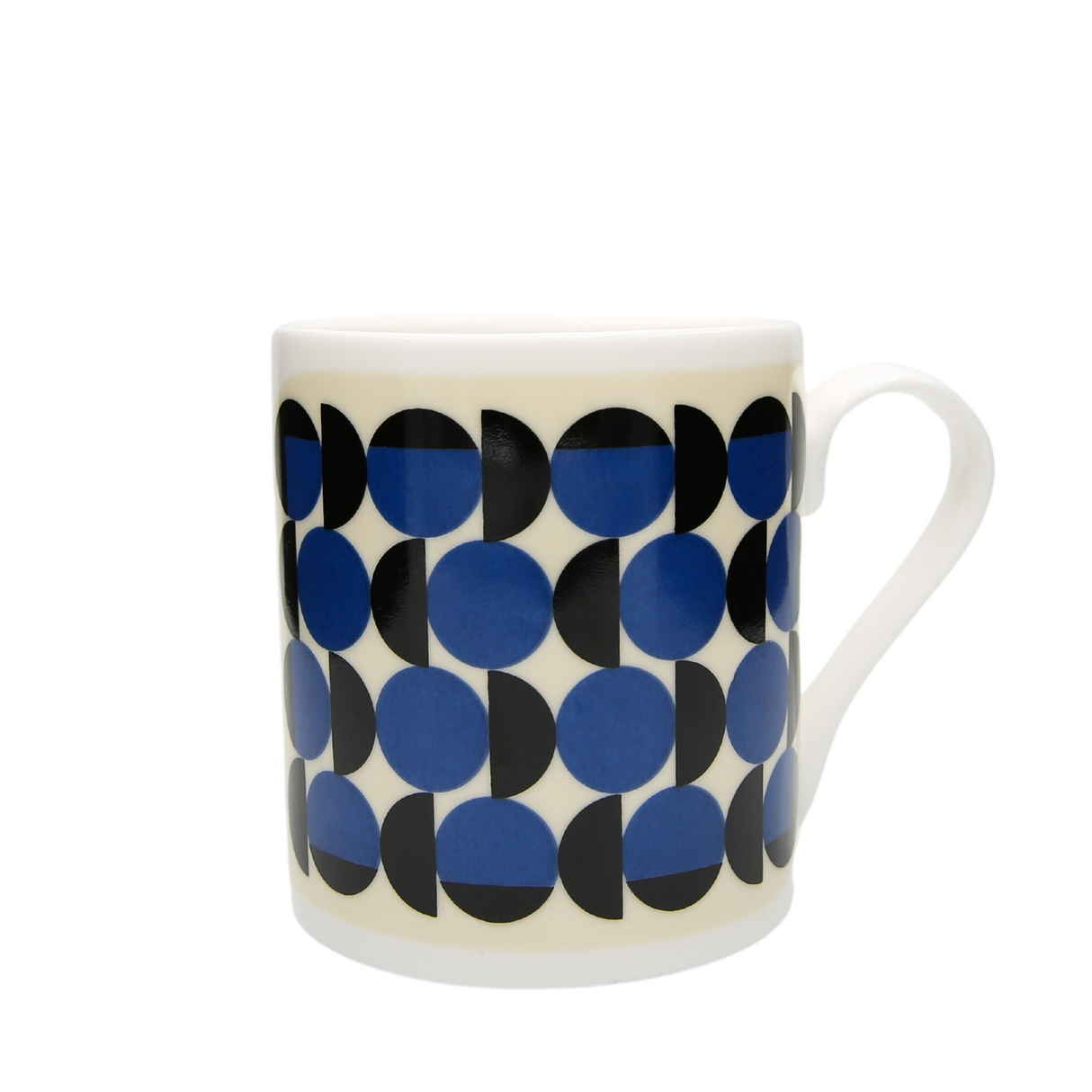 Frances Collett - Medium Ceramic Mug - 275ml - Pinball - Blue