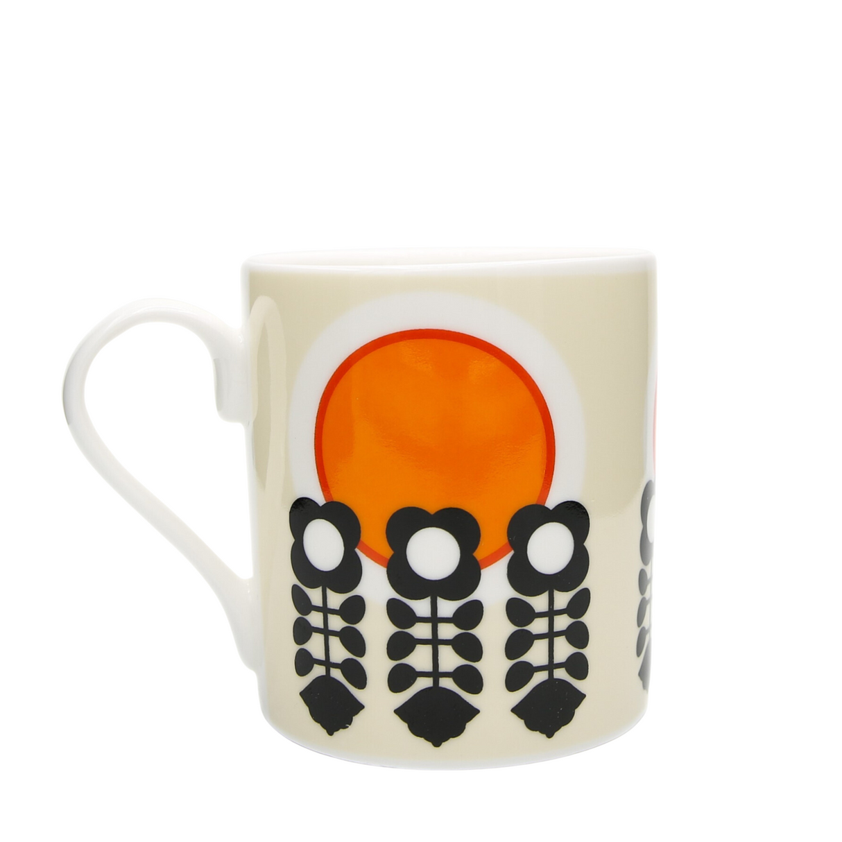 Frances Collett - Medium Ceramic Mug - 275ml - Retro Sun Flower