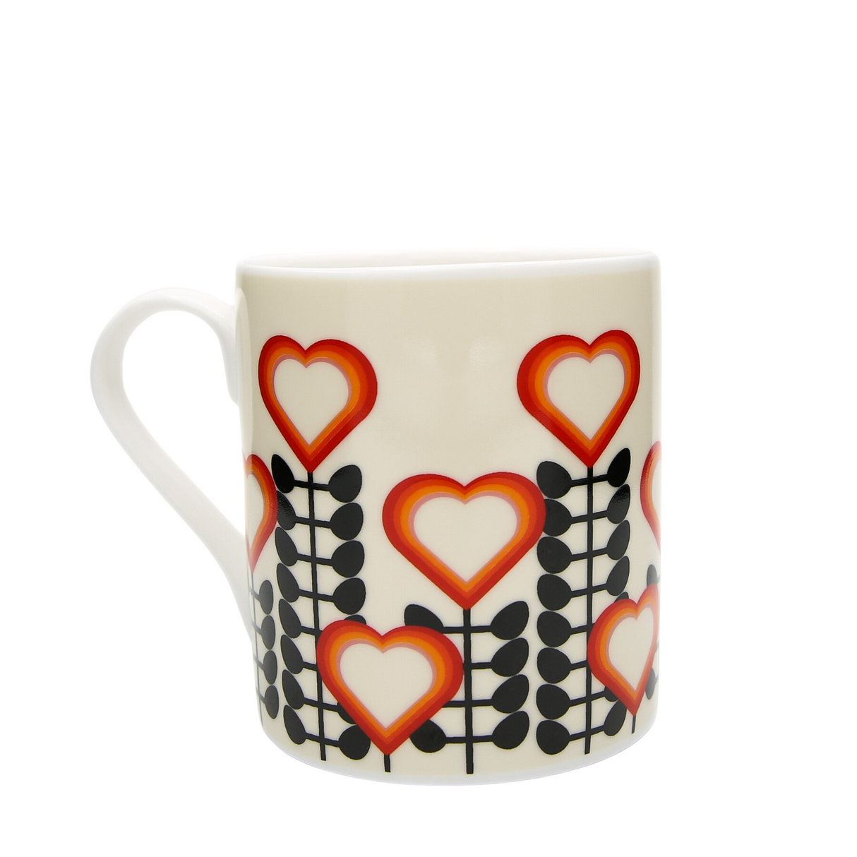Frances Collett - Medium Ceramic Mug - 275ml - Let Love Grow - Cream