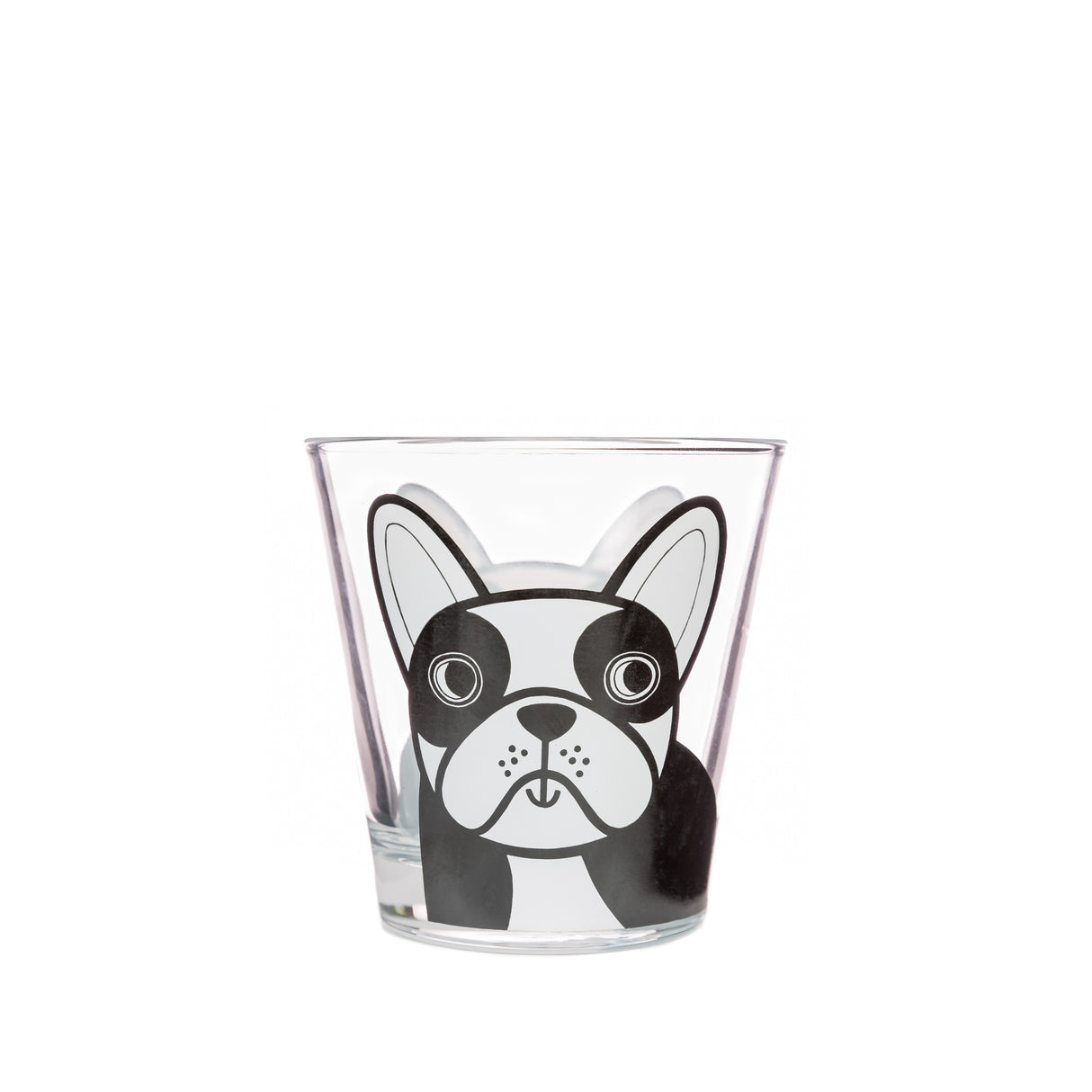 Jane Foster Glass Tumbler French Dog