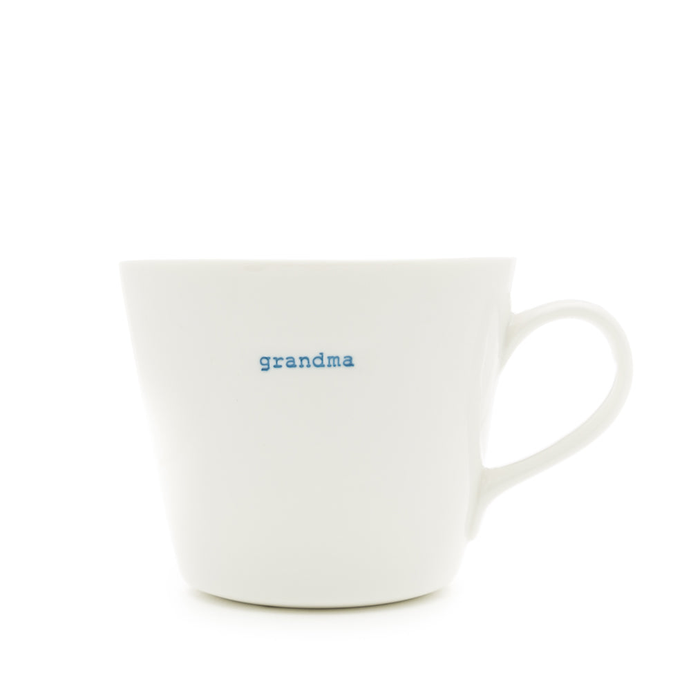 Bucket Mug Medium - 350ml - Grandma (Blue)