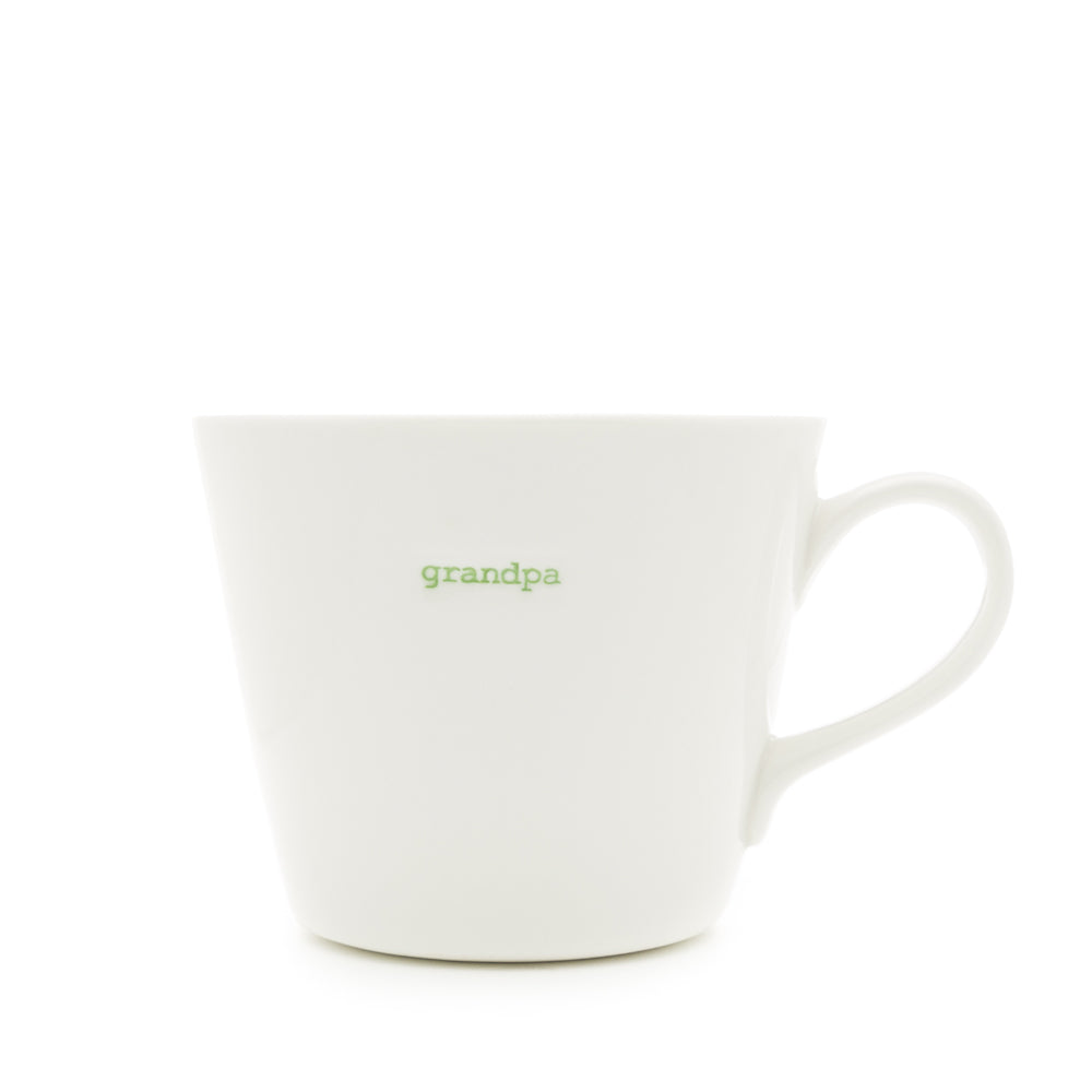 Bucket Mug Medium - 350ml - Grandpa (Green)