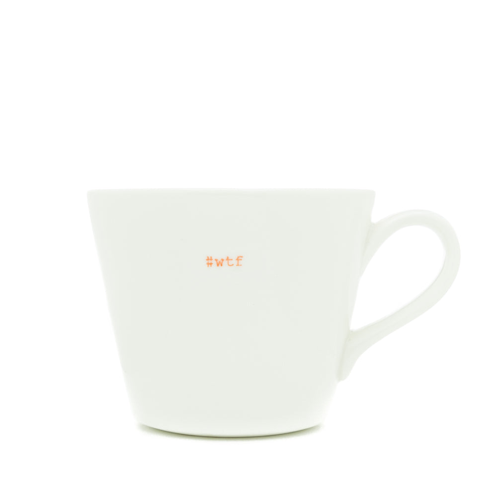 Bucket Mug Medium - 350ml - #Wtf (Orange)