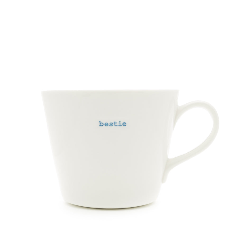 Bucket Mug Medium - 350ml - Bestie (Blue)