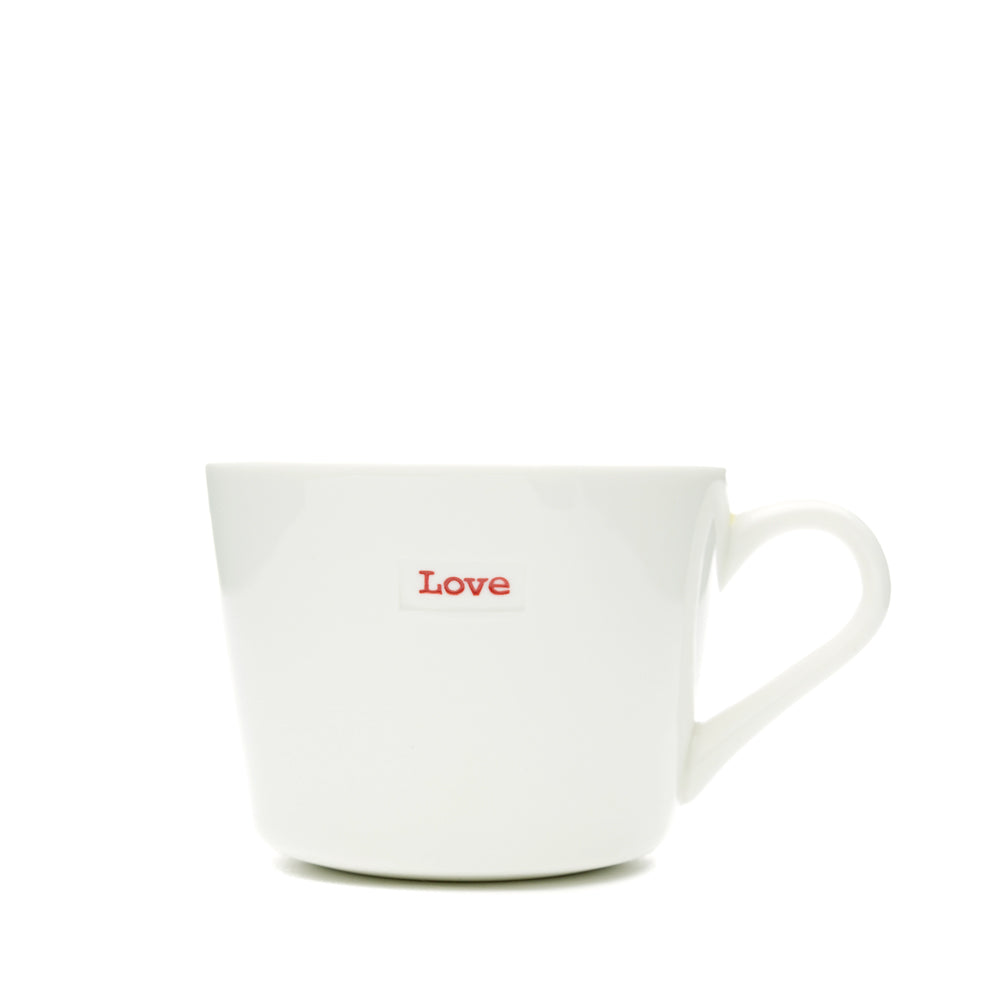 Bucket Mug Small - 280ml - Love (Red)