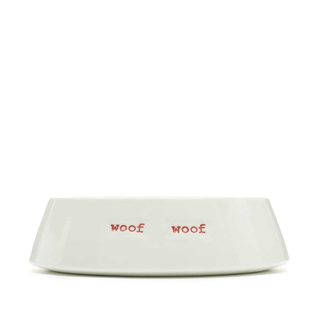 Pet Bowls - Dog Bowl - Woof Woof (Red)