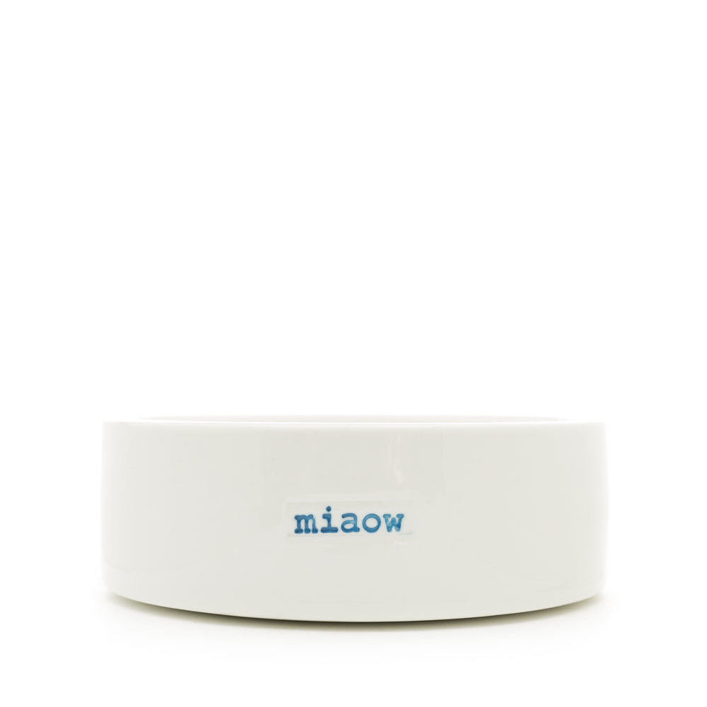Pet Bowls - Cat Bowl - Miaow (Blue)