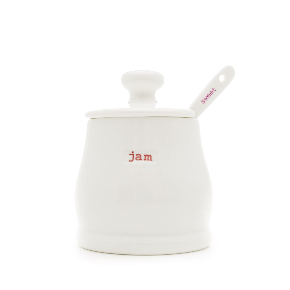 Jam Jar & Spoon - Jam (Red) & Sweet (Lilac)