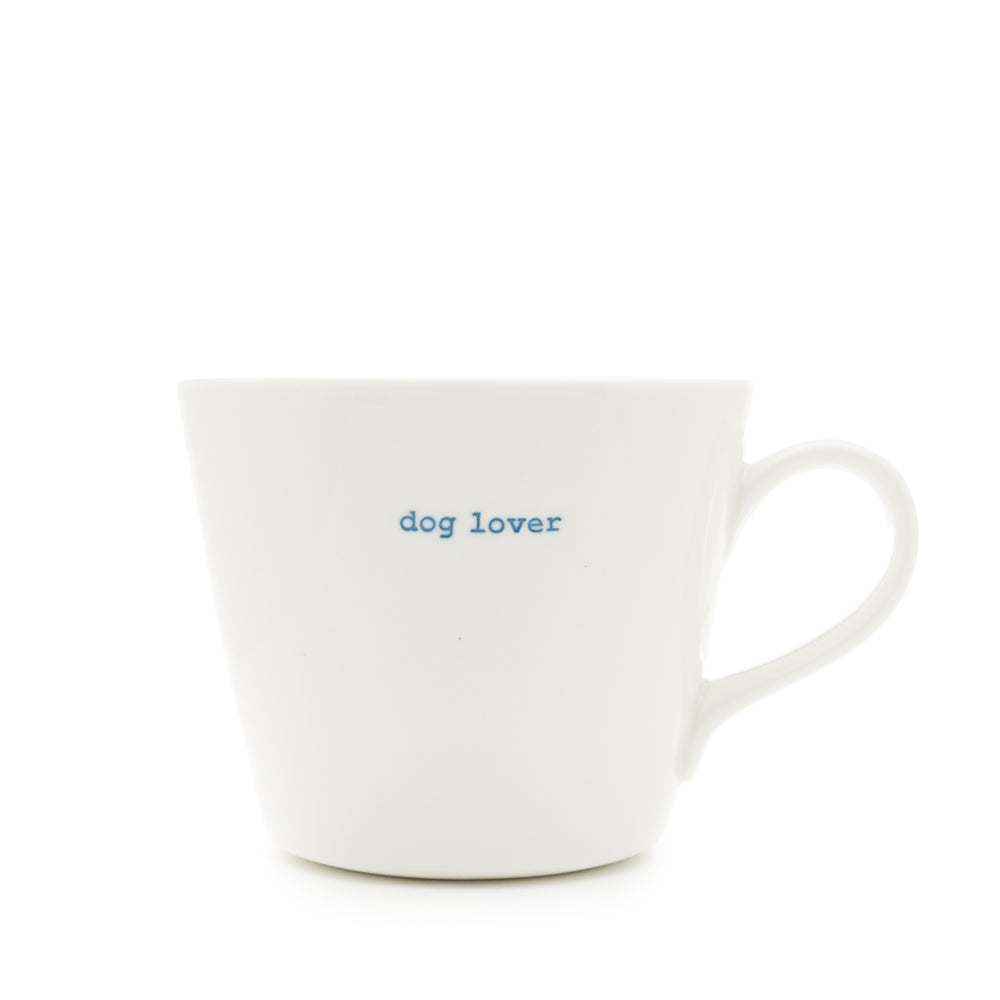 Bucket Mug Medium - 350ml - Dog Lover (Blue)