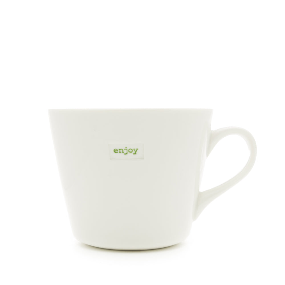 Bucket Mug Medium - 350ml - Enjoy (Green)