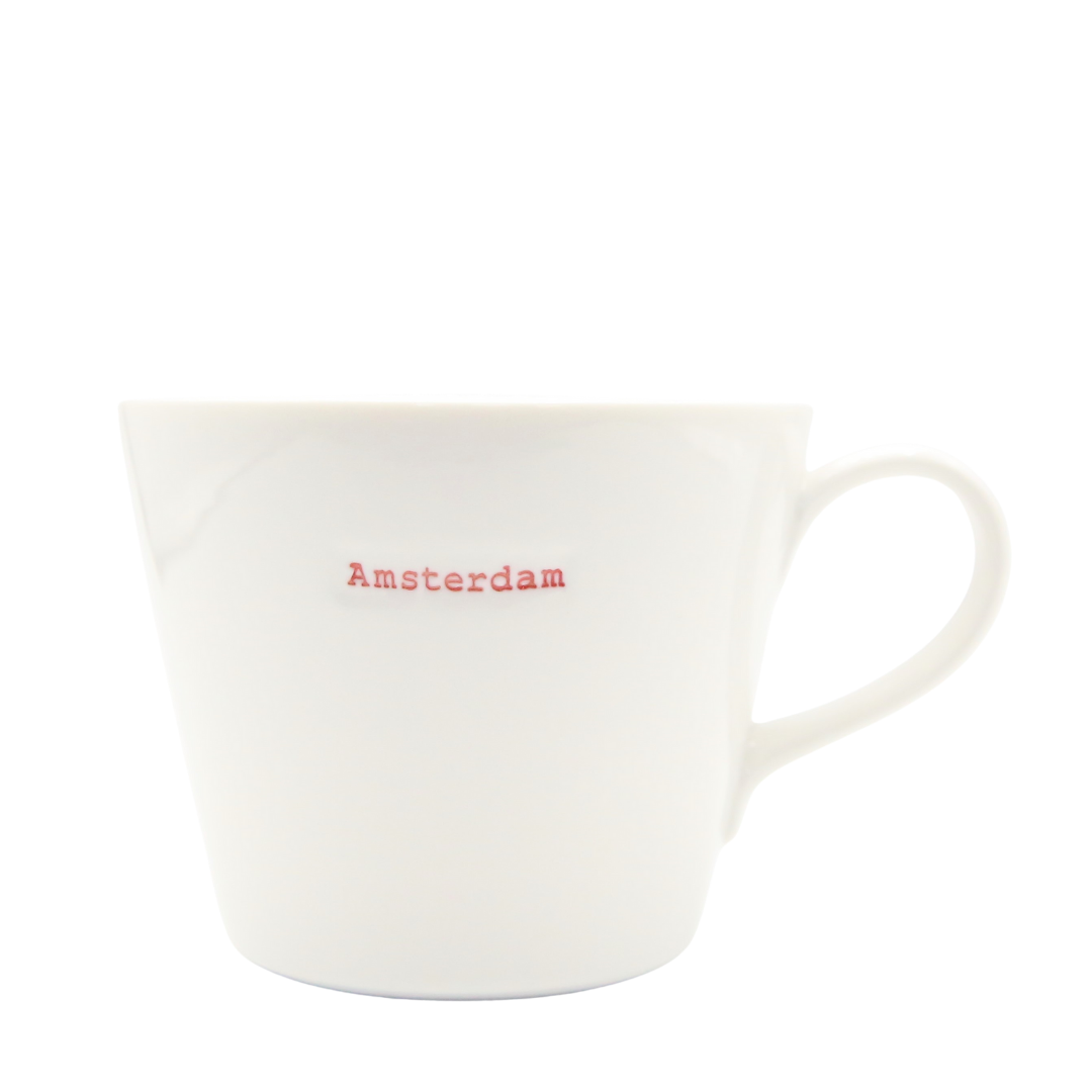 Bucket Mug Medium - 350ml - Amsterdam (Red)
