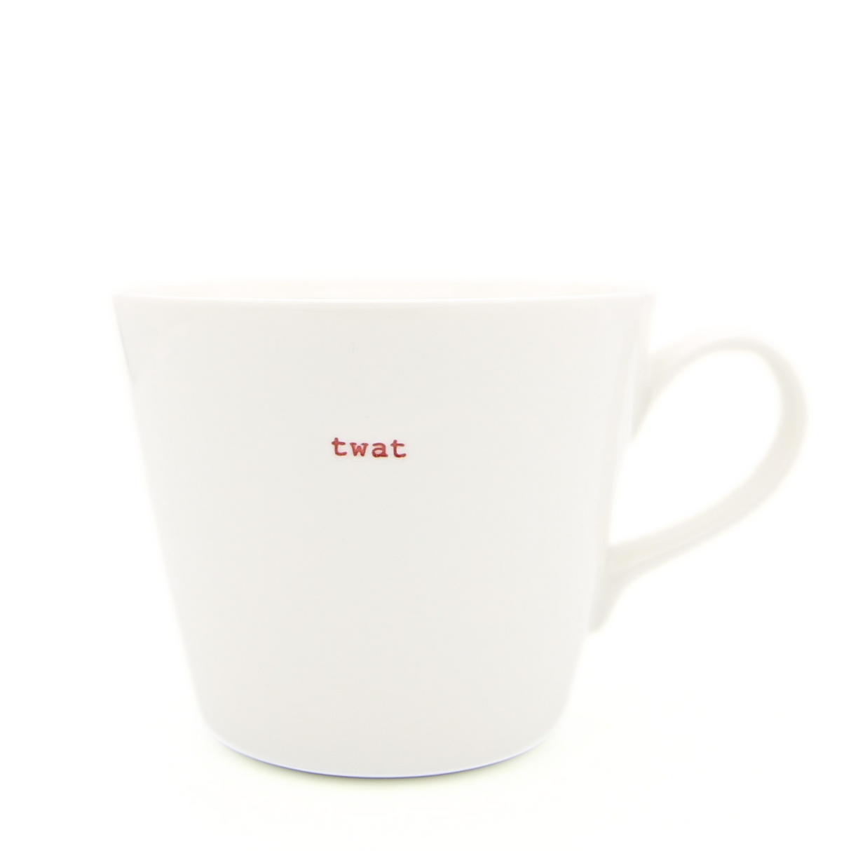Bucket Mug Medium - 350ml - Twat (Red)