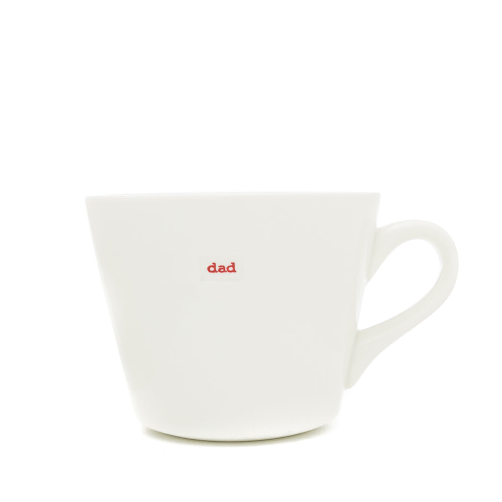 Bucket Mug Medium - 350ml - Dad (Red)