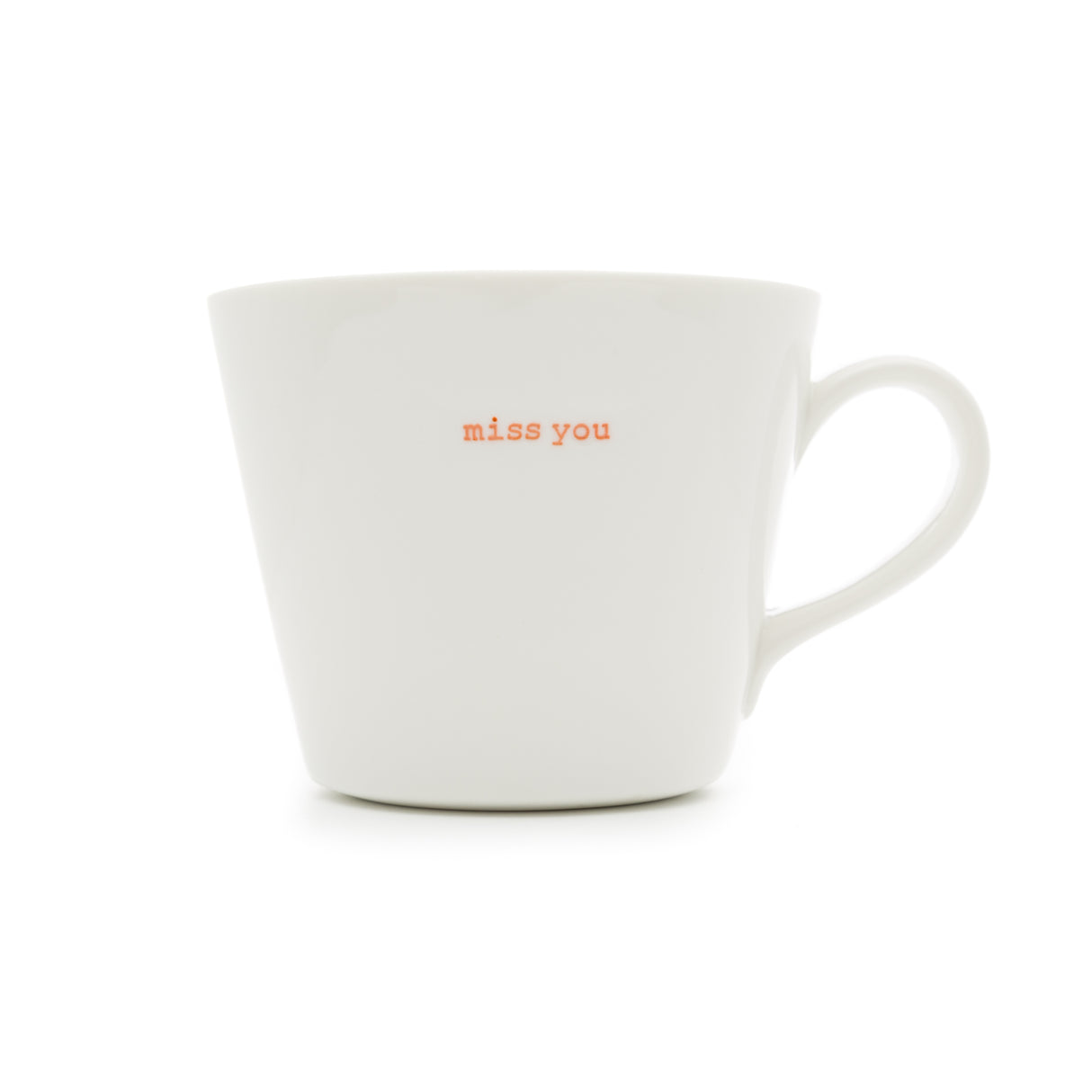 Bucket Mug Medium - 350ml - Miss You (Orange)