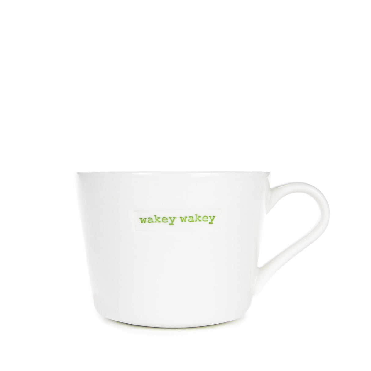 Bucket Mug Small - 280ml - Wakey Wakey (Green)