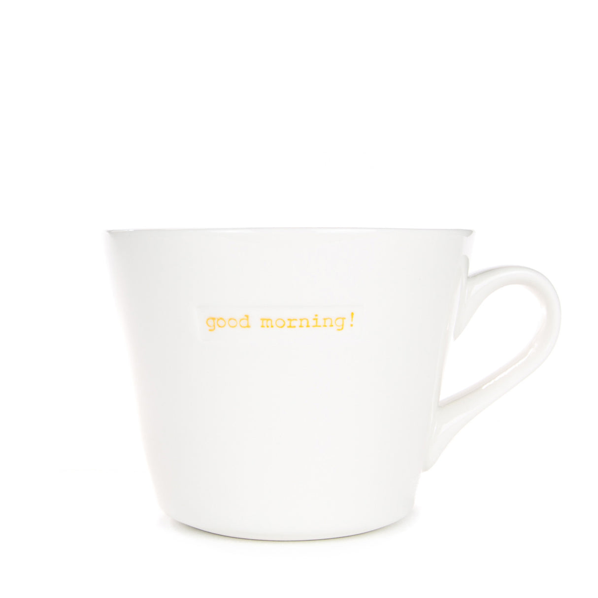 Bucket Mug Medium - 350ml - Good Morning! (Orange)