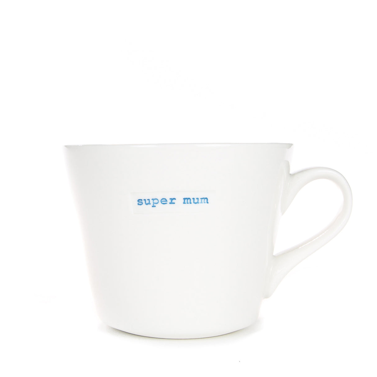 Bucket Mug Medium - 350ml - Super Mum (Blue)