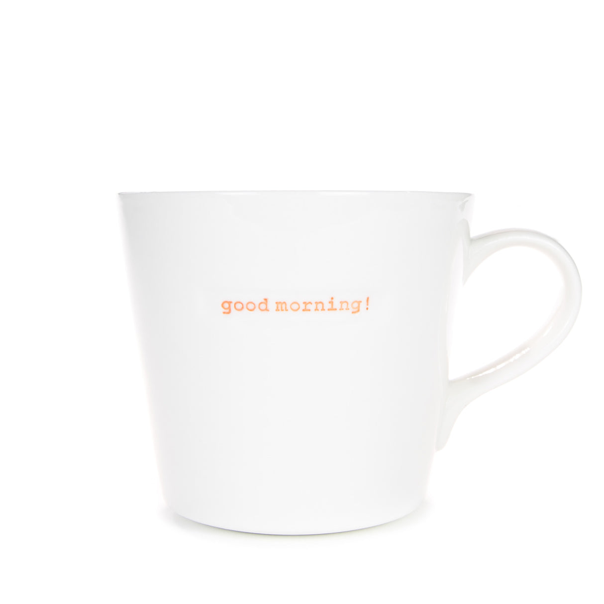 Bucket Mug Large - 500ml - Good Morning! (Orange)