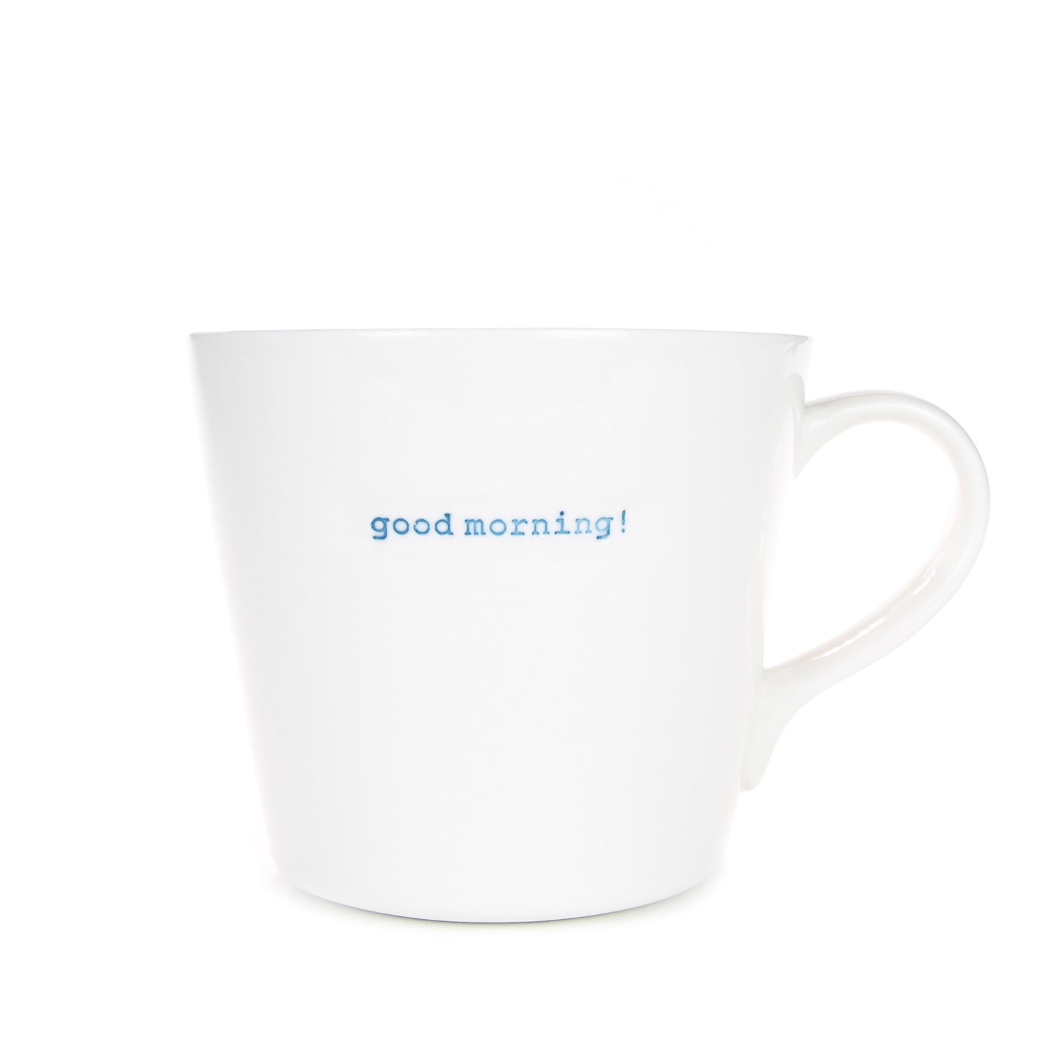 Bucket Mug Large - 500ml - Good Morning! (Blue)