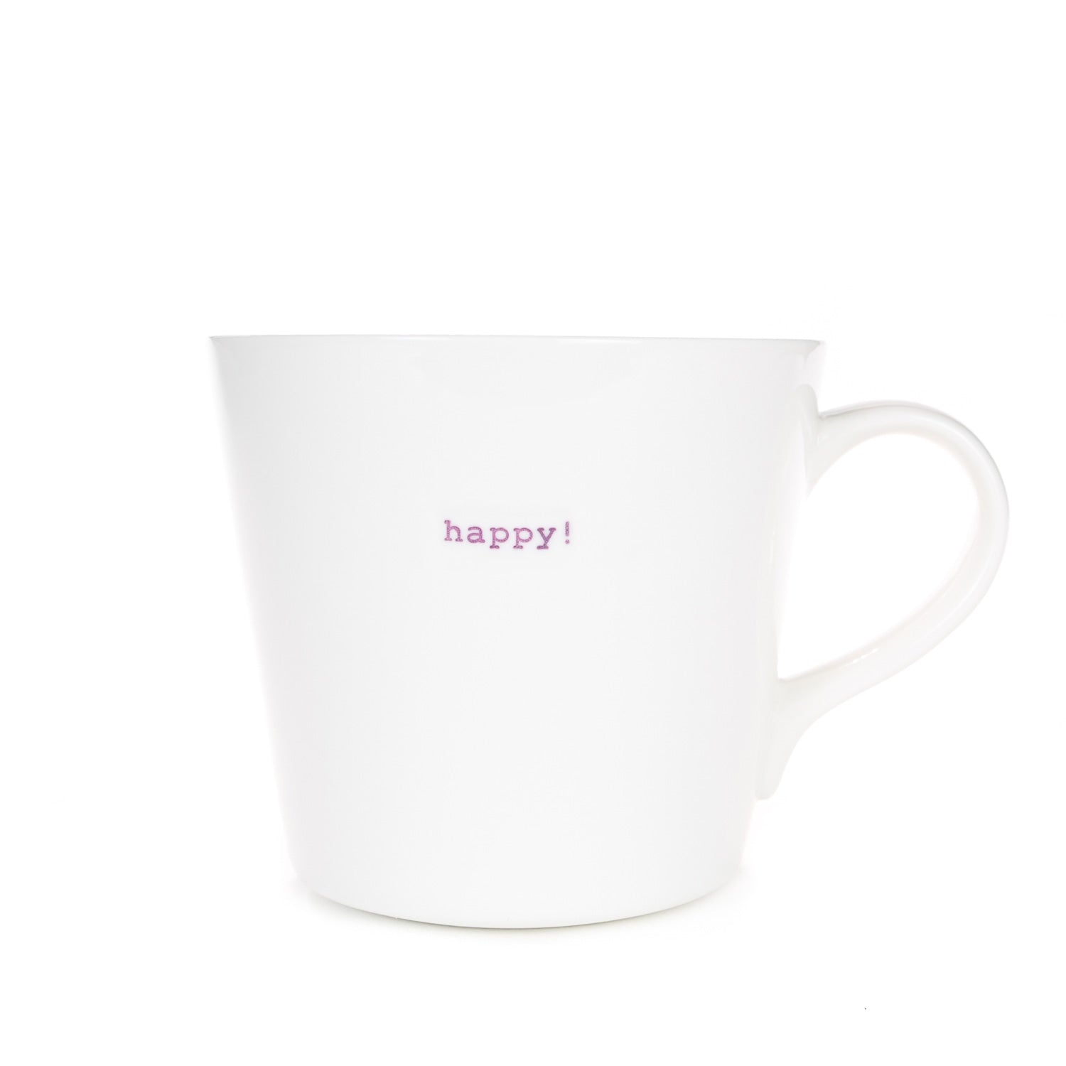 Bucket Mug Large - 500ml - Happy! (Lilac)