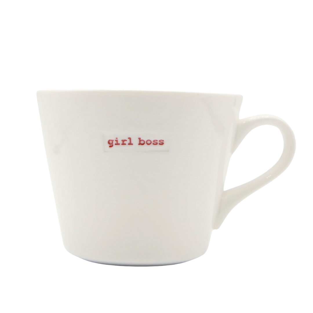 Bucket Mug Medium - 350ml - Girl Boss (Red)