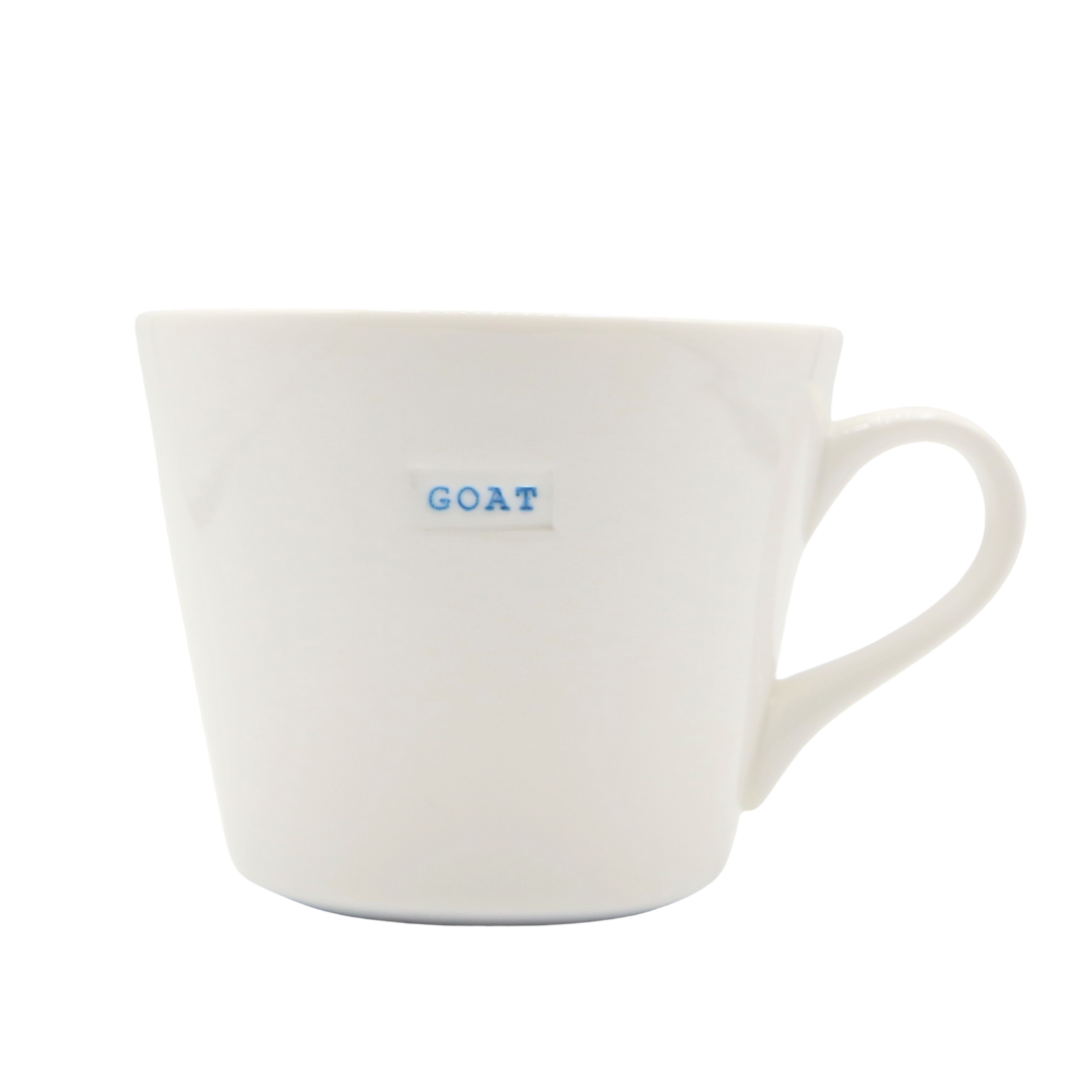 Bucket Mug Medium - 350ml - Goat (Blue)