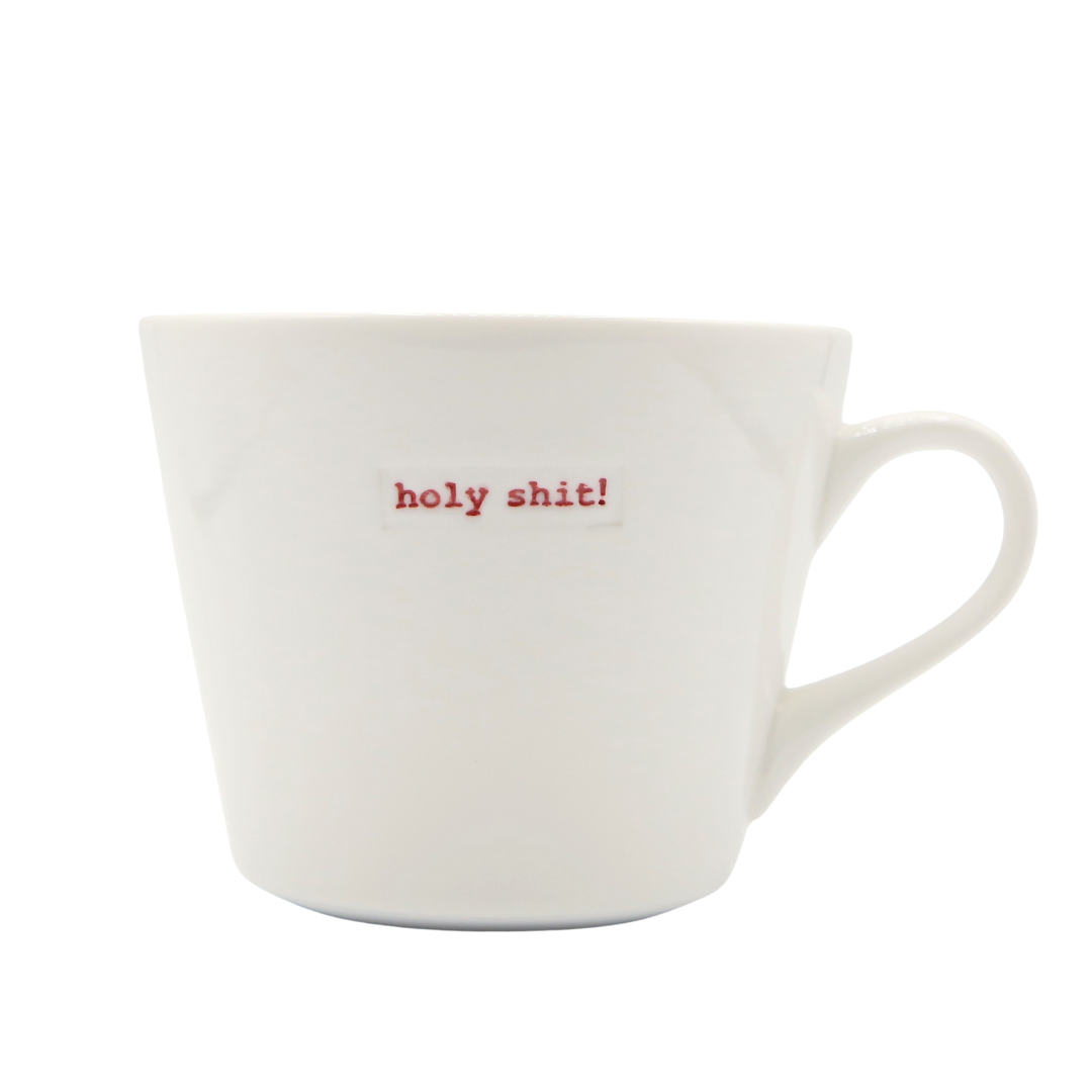 Bucket Mug Medium - 350ml - Holy Shit! (Red)