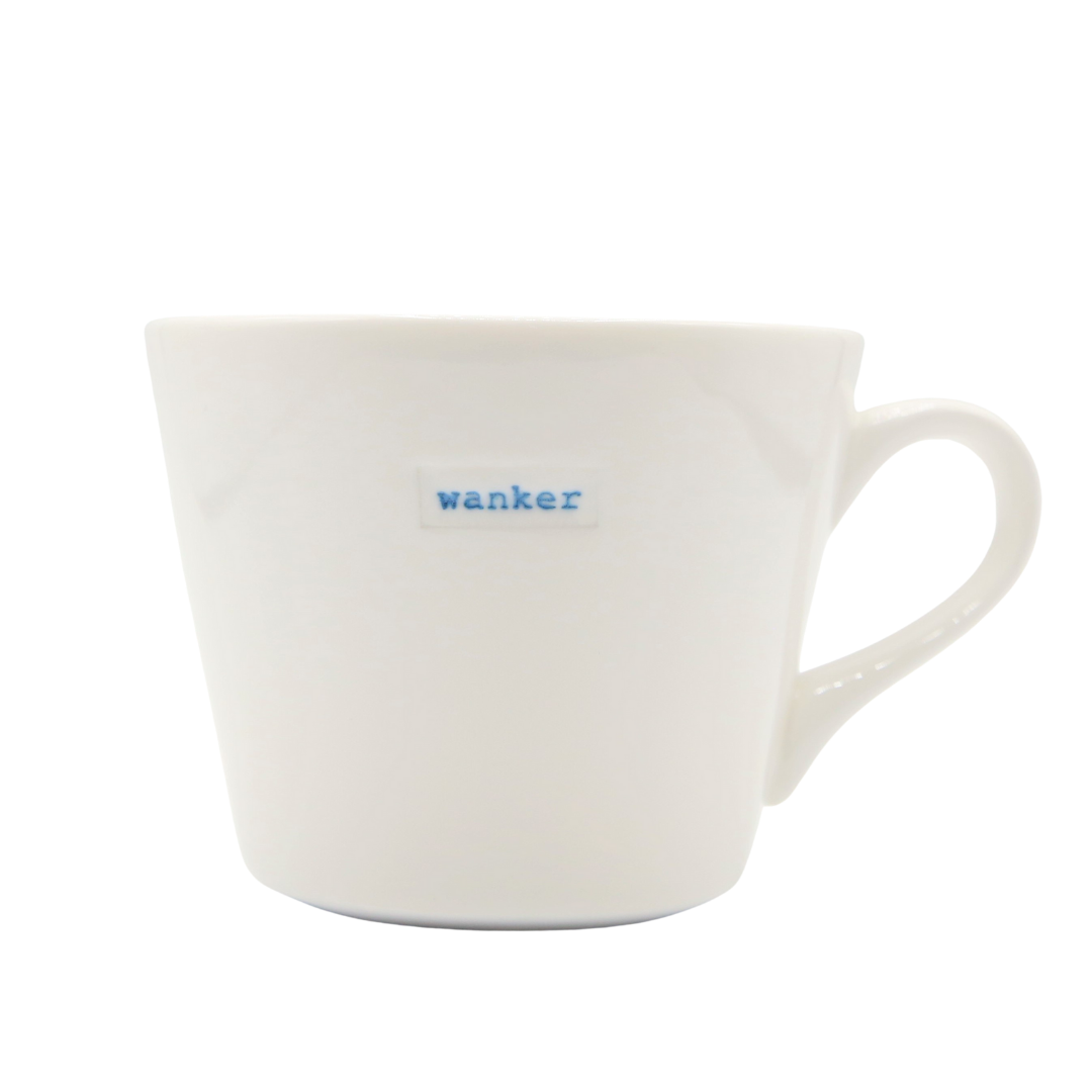 Bucket Mug Medium - 350ml - Wanker (Blue)
