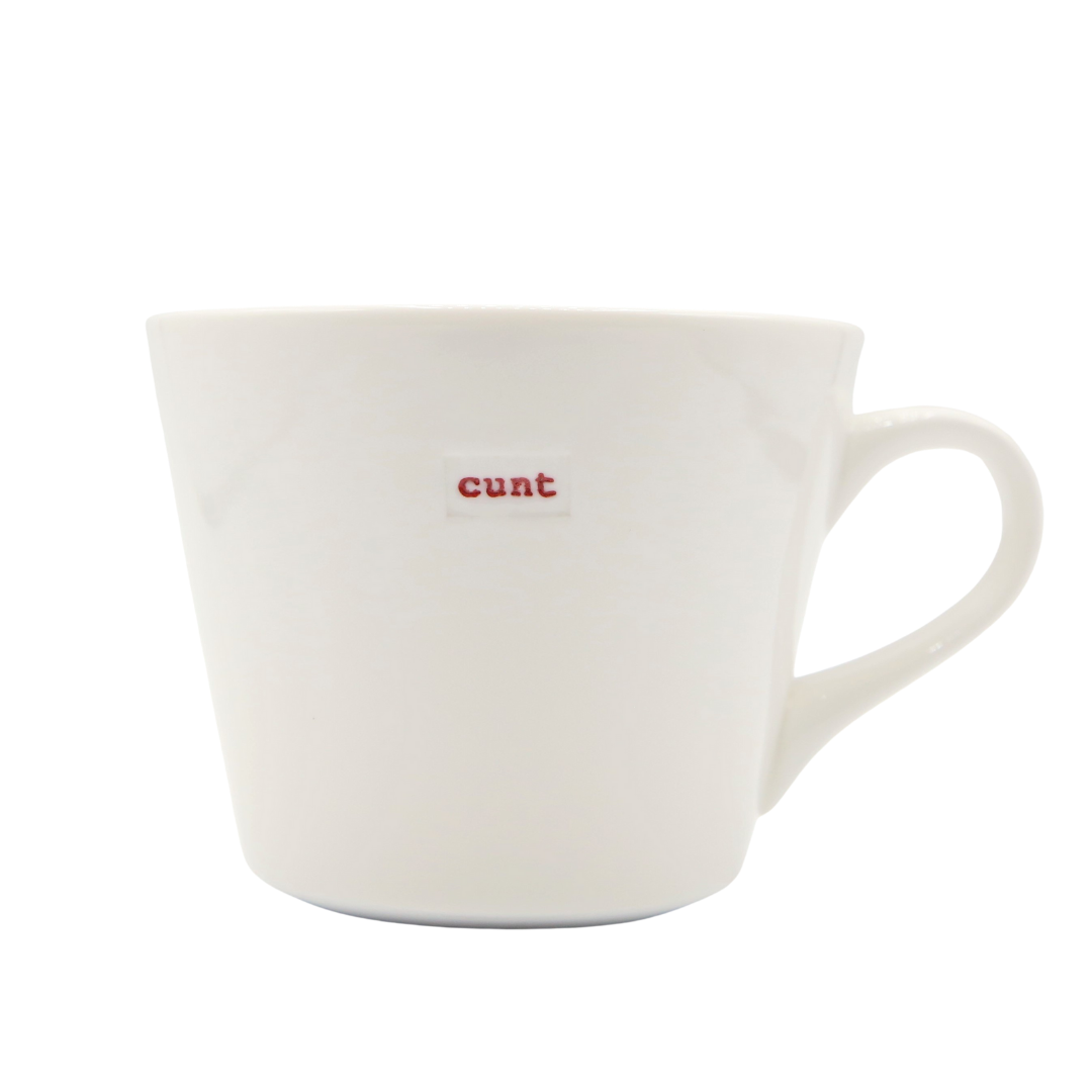 Bucket Mug Medium - 350ml - Cunt (Red)