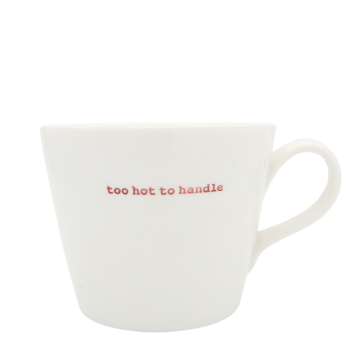 Bucket Mug Medium - 350ml - Too Hot To Handle (Red)