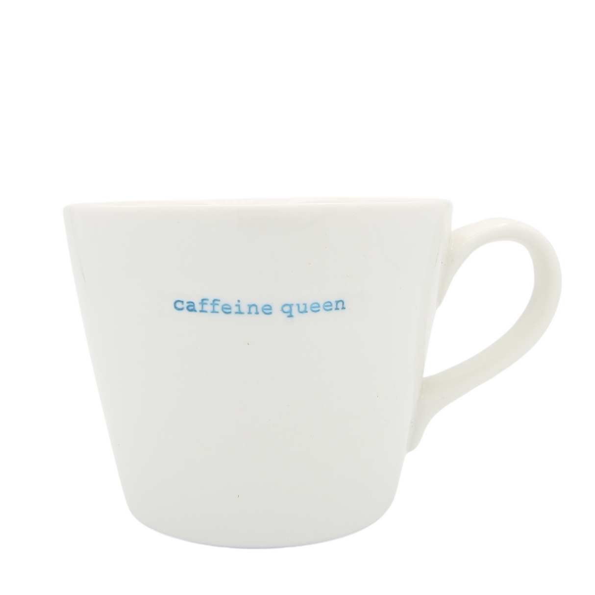 Bucket Mug Medium - 350ml - Caffeine Queen (Blue)