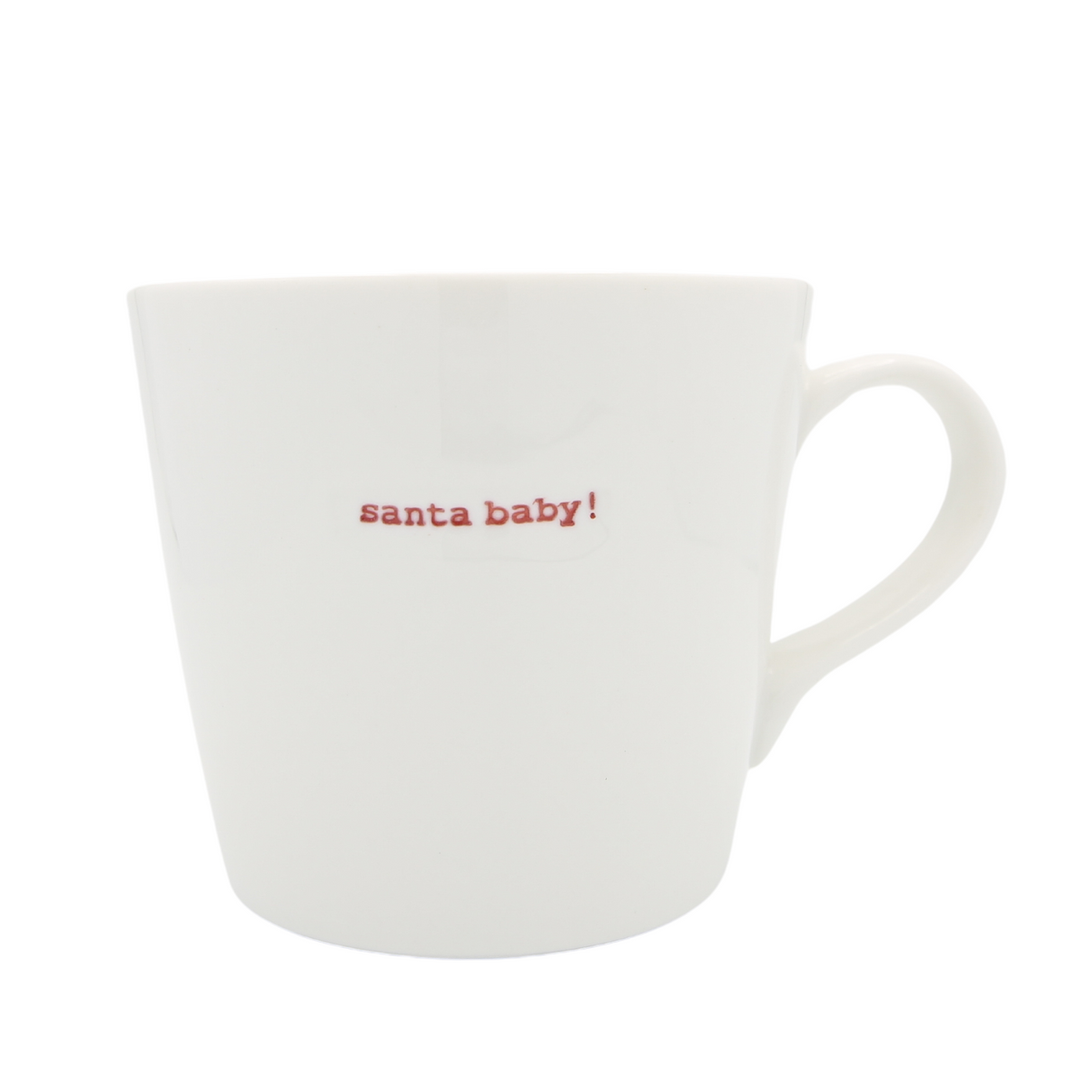 Bucket Mug Large - 500ml - Santa Baby! (Red)
