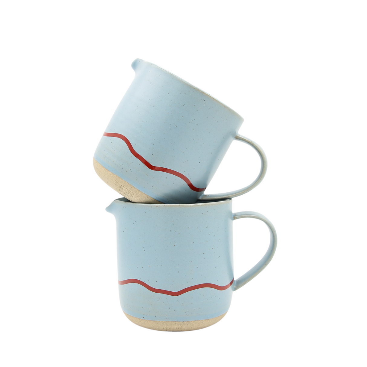 Jug Large - Studio Range -400ml - Clear Sky & Red