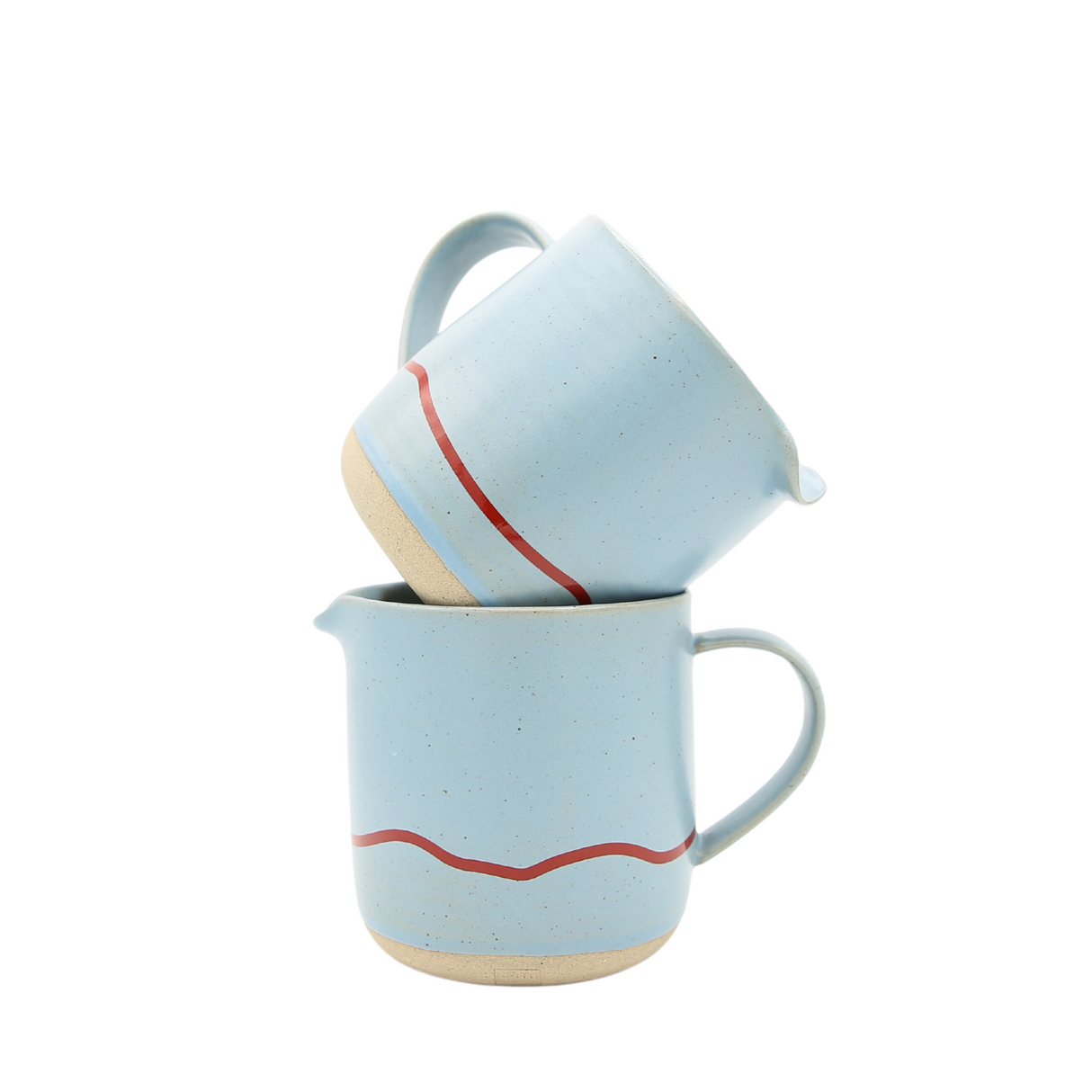 Jug Large - Studio Range -400ml - Clear Sky & Red