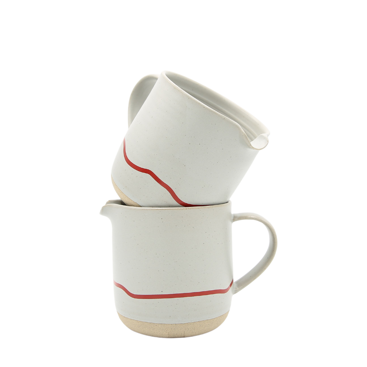 Jug Large - Studio Range -400ml - Pebble & Red