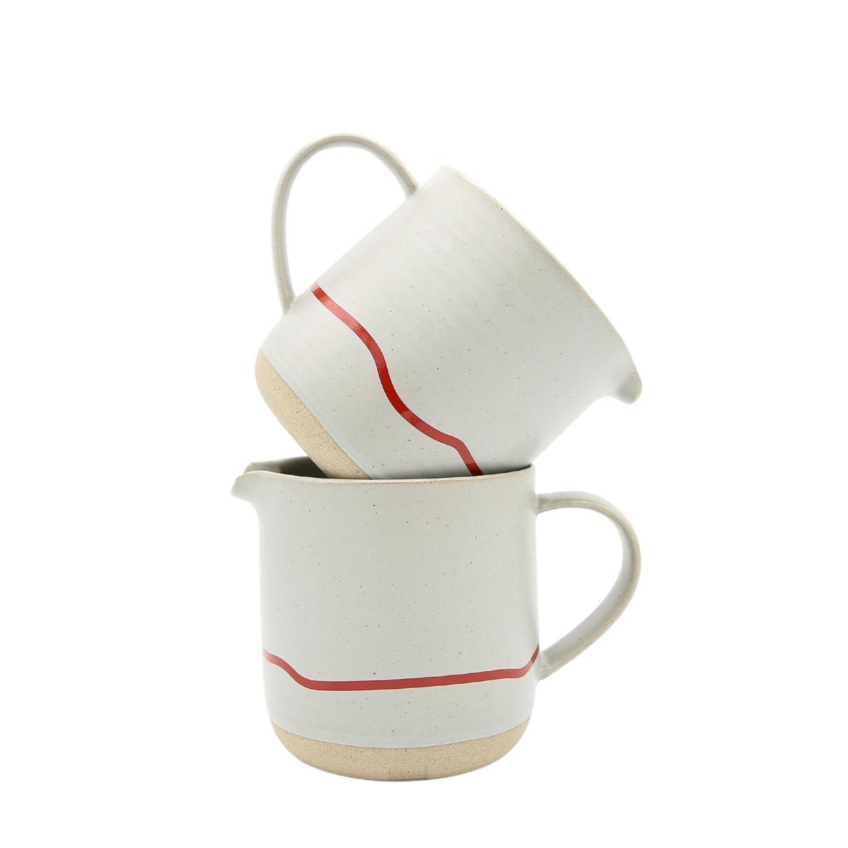 Jug Large - Studio Range -400ml - Pebble & Red