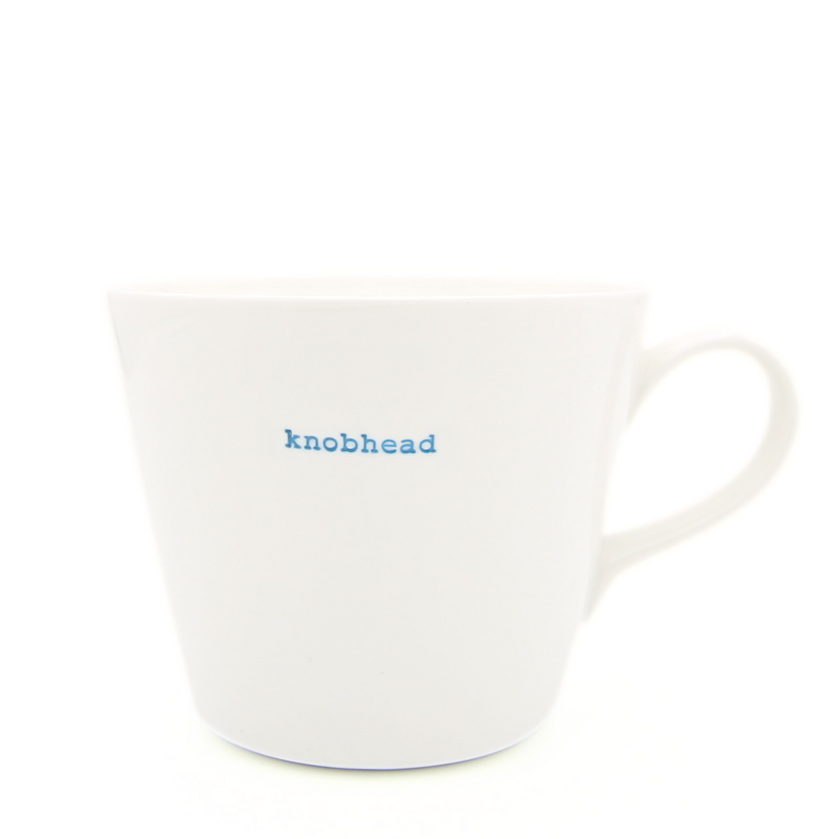Bucket Mug Medium - 350ml - Knobhead (Blue)
